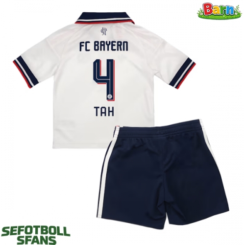 Bayern Munich Jonathan Tah #4 Bortaställ Barn 2026-27 Kortärmad (+ Korta byxor)